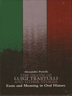 cover image of The Death of Luigi Trastulli and Other Stories